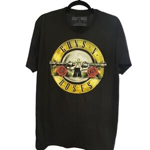 Guns N‎ Roses T Shirt Mens Medium Graphic Band Tee Rock Music Black
